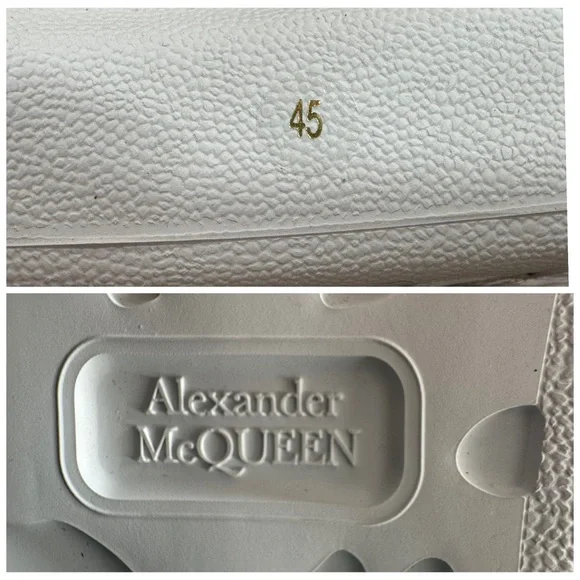 Alexander McQueen Authentic High Top Leather Sneakers size 13 - Picture 8 of 12